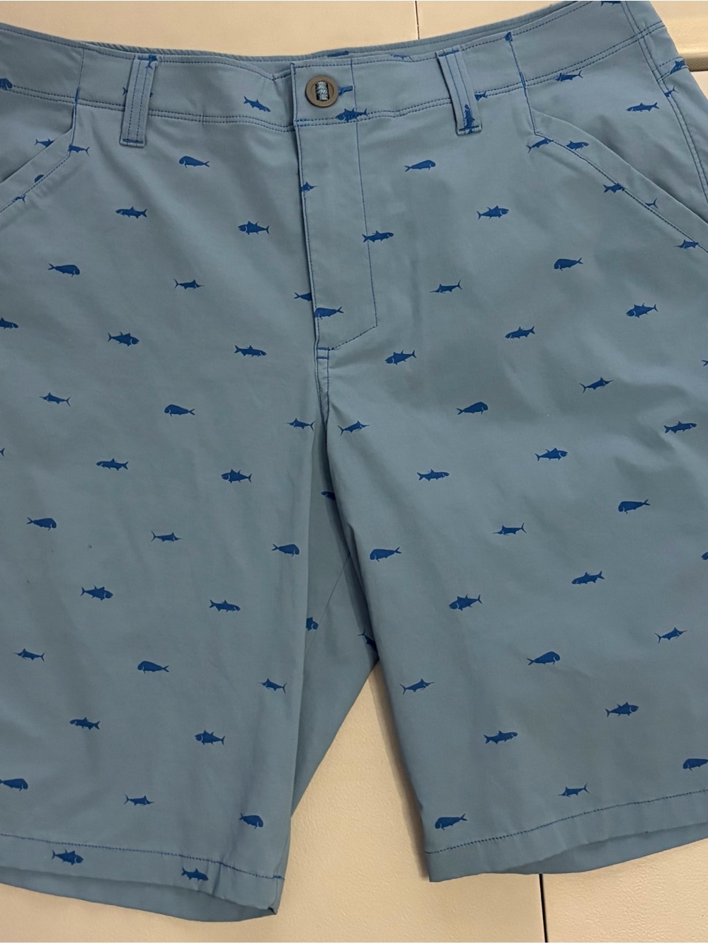 Under Armour Light Blue HeatGear Shorts